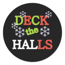 Deck the Halls stickers