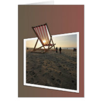 Deckchair cut-out card