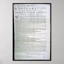 Declaration of Independence by Dunlap Print