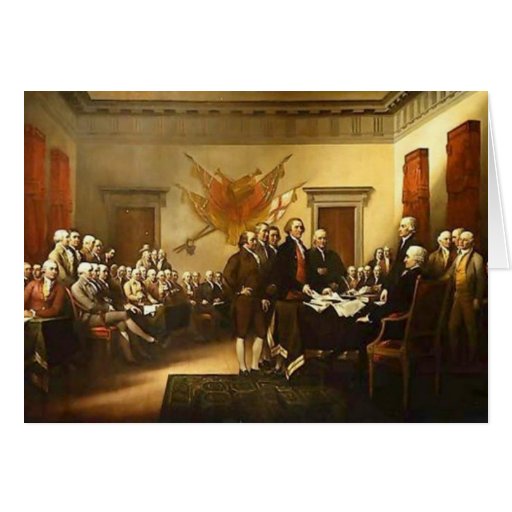 Declaration of Independence by Trumbull Note Card