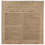 Declaration of Independence Cloth Napkins