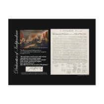 Declaration of Independence Postcard