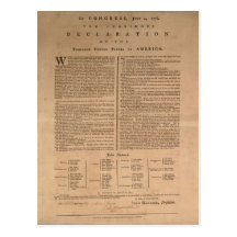 Declaration of Independence Postcard