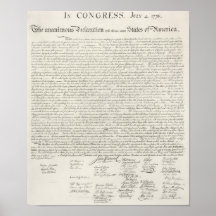 Declaration Of Independence Poster