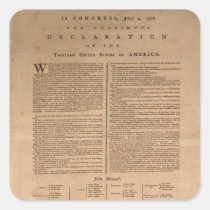 Declaration of Independence Stickers stickers