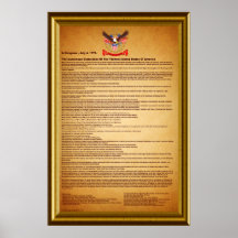 Declaration of Independence V-2-Style-2 40"X60" Poster