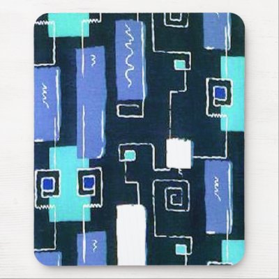 Deco Blue Mouse Mat Mouse Pads Zazzle_mousepad
