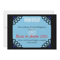 deco border pet award 1 personalized announcement
