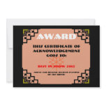deco border pet award 2 custom invitation