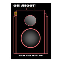 Deco Camera Bookmark (Bremen) business cards
