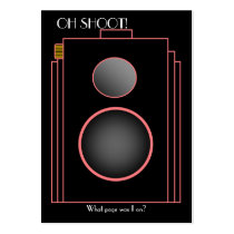 Deco Camera Bookmark (Parisian) business cards by courtjester Deco Camera Bookmark (Parisian) business cards