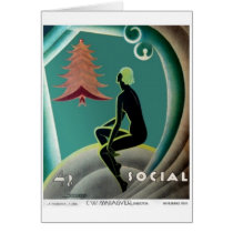Deco Christmas Greeting Card