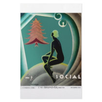 Deco Christmas stationery by spyderfyngers Deco Christmas stationery