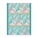 Deco Curves Postcard