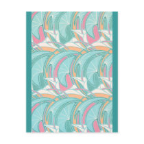 Deco Curves Postcard by tnmpastperfect Deco Curves Postcard