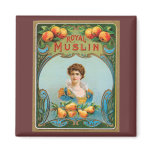 Deco Fabric Label Art Royal Muslin Magnets