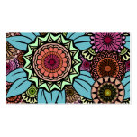 Deco Fandango in Turquoise and Pink business cards