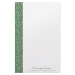Deco Floral Personalized Stationery