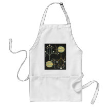 deco flowers on black aprons by vintagegiftmall deco flowers on black aprons