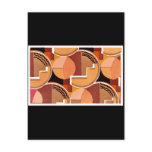 Deco Geometric in Oranges Postcards