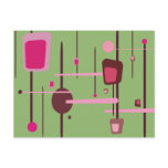 Deco Green Postcard
