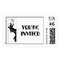 Deco Invitation postage by qudeshet Deco Invitation postage