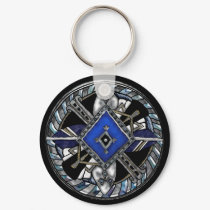 deco medallion keychains