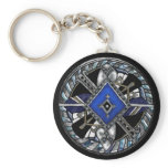 deco medallion keychains