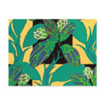 Deco Nature Green Postcard
