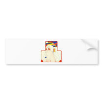 Deco Rainbow Bumper Sticker