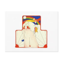 Deco Rainbow Postcard