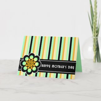 Deco Retro Mother's Day Card card