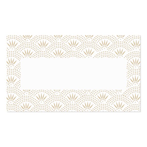 Deco Seigaiha Guest Escort Cards Business Card Template (back side)