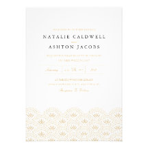 Deco Seigaiha Wedding Invitation