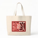 deco tile red canvas bags