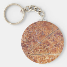 Decomposing Oak Leaf ~  keychain