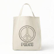 Decorate Your Own Peace Sign, Tote Bags bag