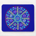 Decorated Blue Mandala Mousepad