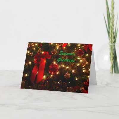 Decorated Christmas Tree cards