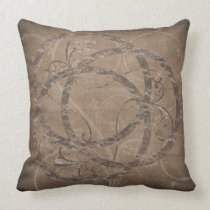 Decorated Circles Brown pillows
