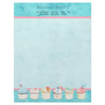 Decorated Cupcakes Custom Cake Business Stationery Customized Letterhead