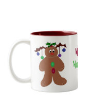 Decorated Gingerbread Man mugs