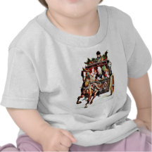 decorated horse cart running tshirts