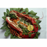 Decorated Lobster plate food lovers Cut Out