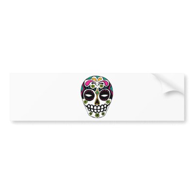 Decorated Sugar Skull Bumper