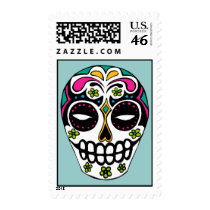 Decorated Sugar Skull Stamp