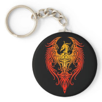 Decorated Tribal Phoenix Key Chains