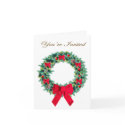 Decorated Wreath Invitation cards