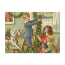 Decorating for Christmas postcards by ChristmasCafe Decorating for Christmas postcards