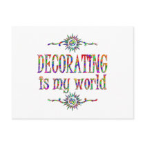 Decorating is My World postcards by HobbiesLeisure Decorating is My World postcards